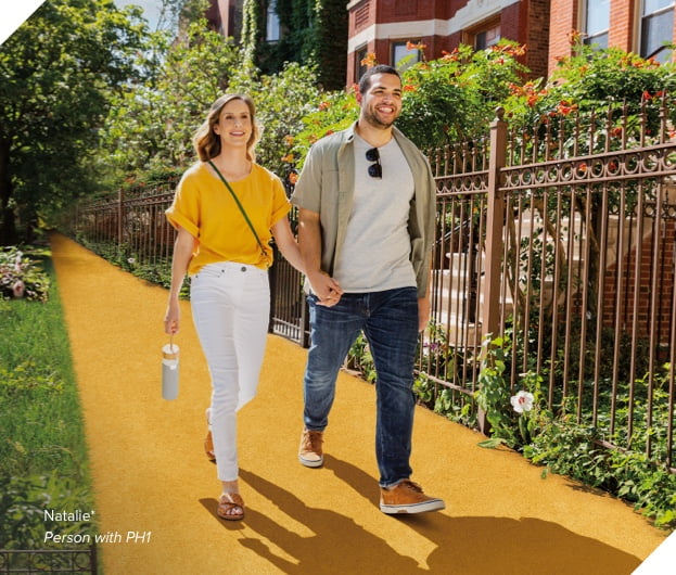Couple walking
